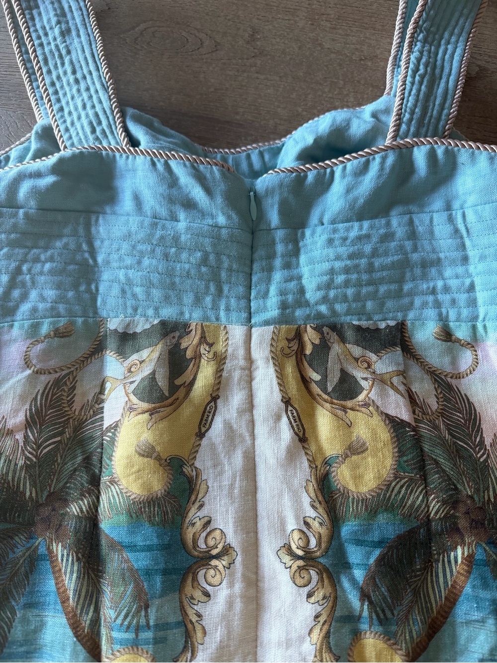 Farm Rio, NWT- Multicolored Royal Sea Maxi Dress - Picture 8 of 12